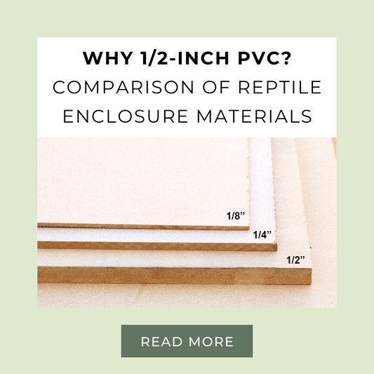 What type of material is best for a reptile enclosure?