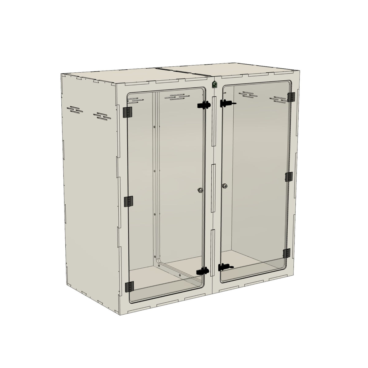 4'x2'x4' - Arboreal - White Premium HDPE Reptile Enclosure