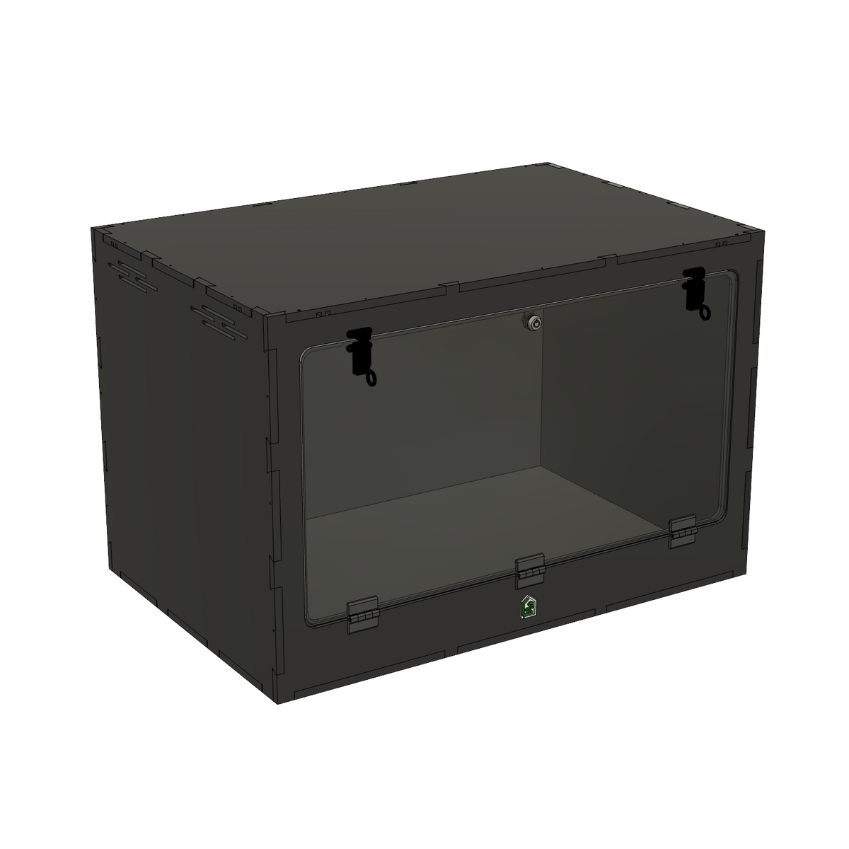 3'x2'x2' Swing Down - Black Premium HDPE Reptile Enclosure