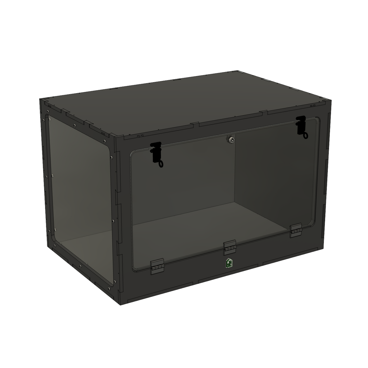 3'x2'x2' Swing Down - Black Premium HDPE Reptile Enclosure