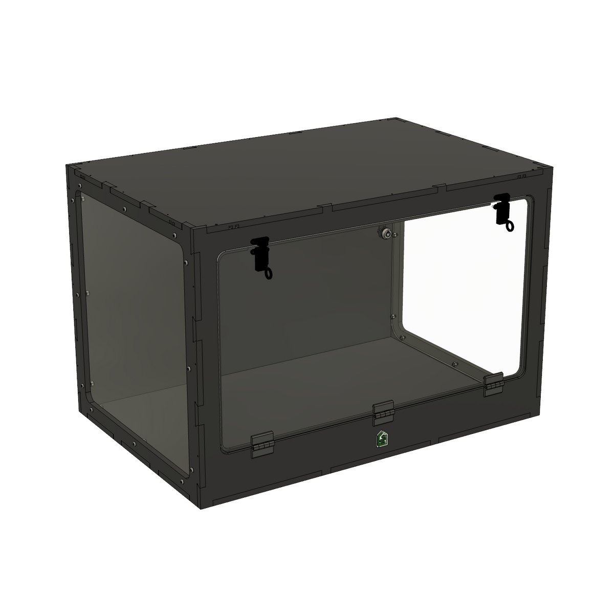 3'x2'x2' Swing Down - Black Premium HDPE Reptile Enclosure