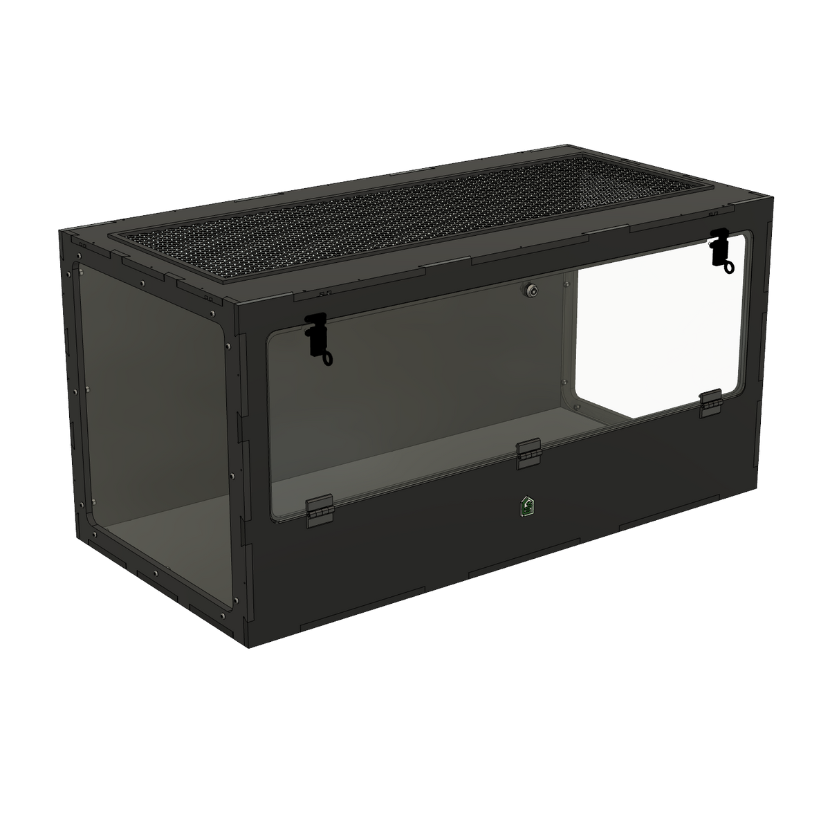 4'x2'x2' Single Swing Down - White Premium HDPE Reptile Enclosure