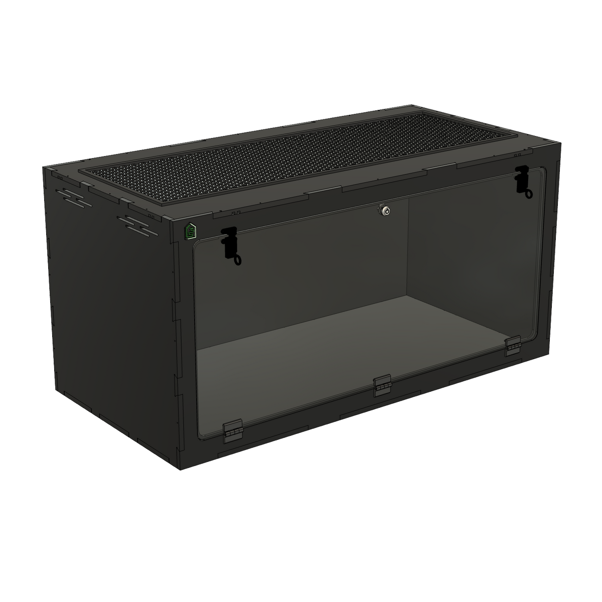 4'x2'x2' Single Swing Down - White Premium HDPE Reptile Enclosure