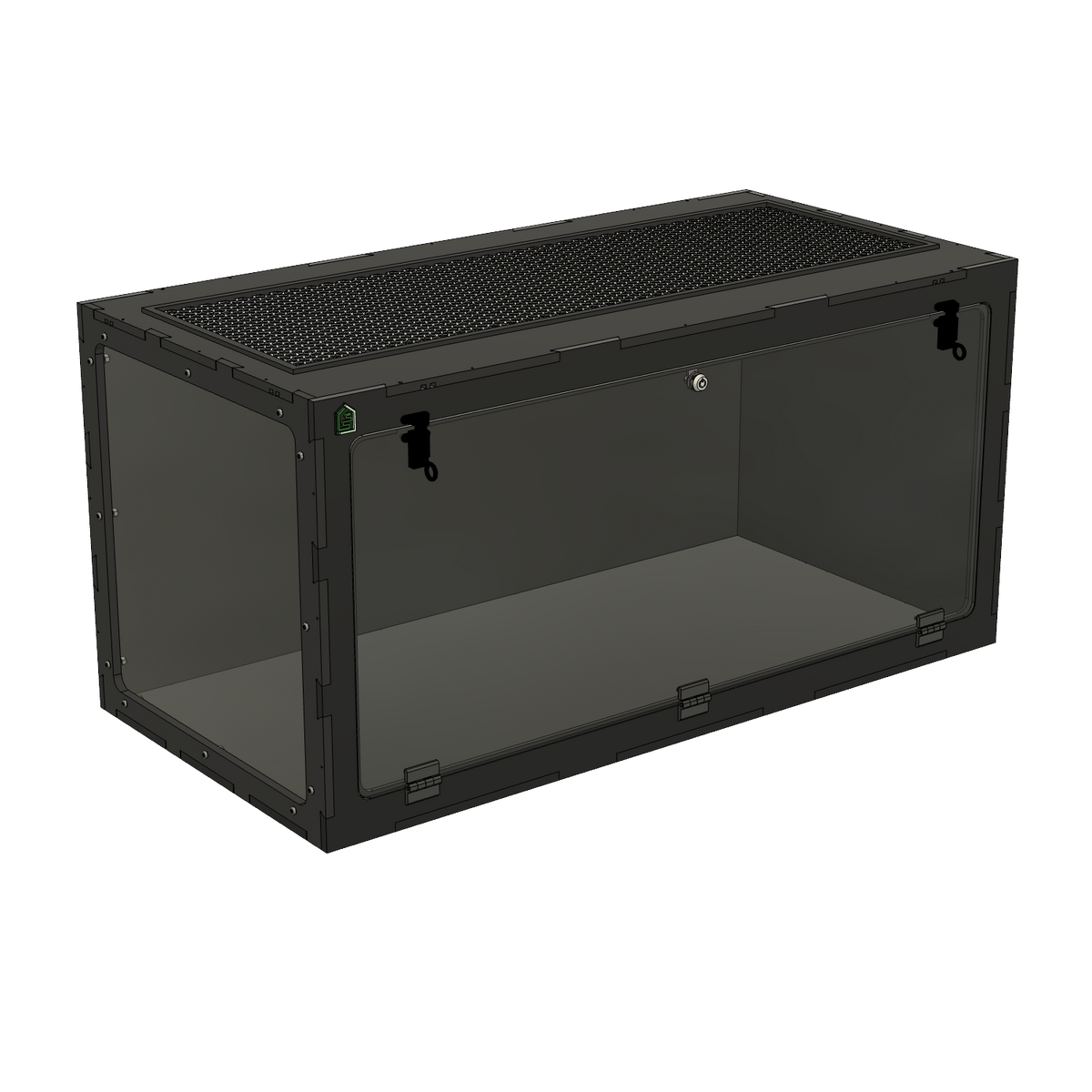 4'x2'x2' Single Swing Down - White Premium HDPE Reptile Enclosure