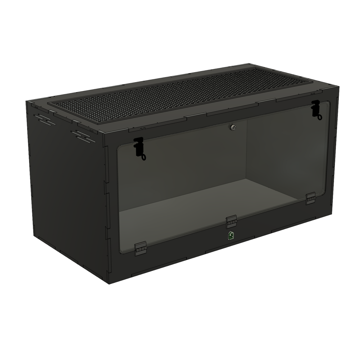 4'x2'x2' Single Swing Down - White Premium HDPE Reptile Enclosure