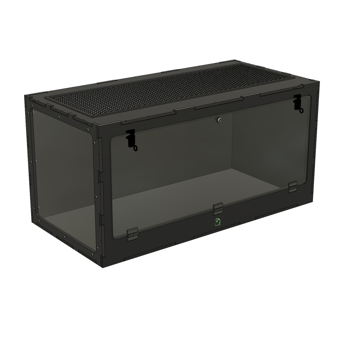 4'x2'x2' Single Swing Down - White Premium HDPE Reptile Enclosure