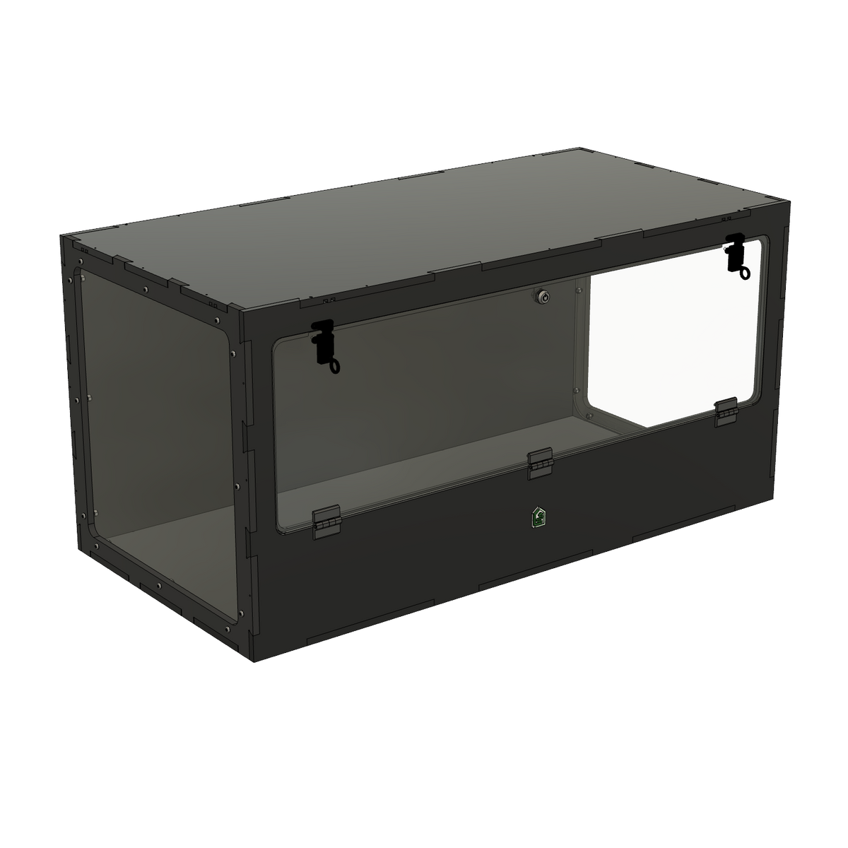 4'x2'x2' Single Swing Down - White Premium HDPE Reptile Enclosure