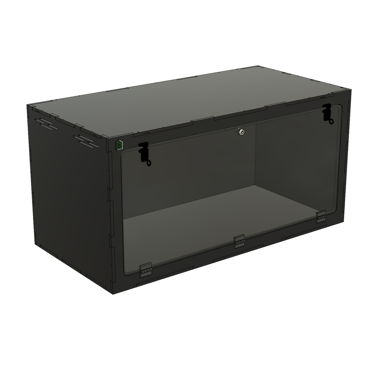 4'x2'x2' Single Swing Down - White Premium HDPE Reptile Enclosure