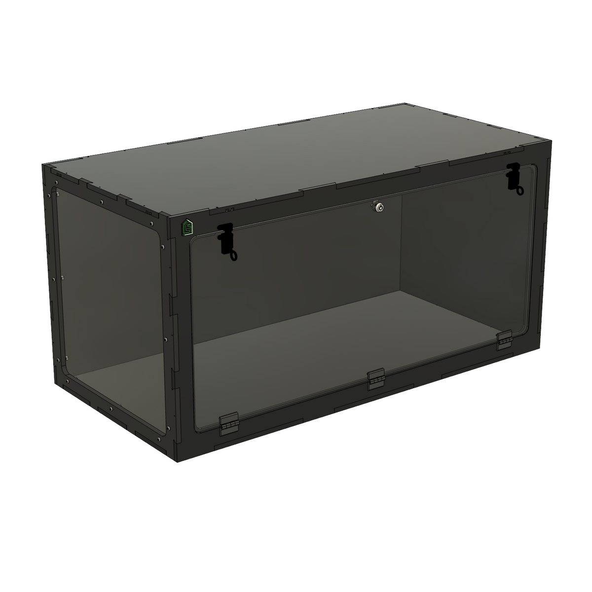 4'x2'x2' Single Swing Down - White Premium HDPE Reptile Enclosure