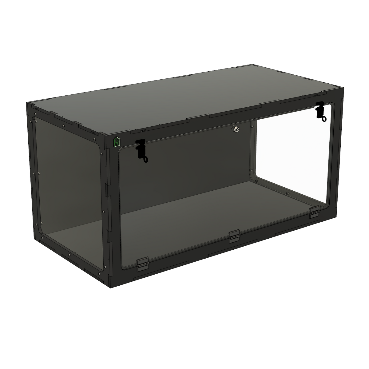 4'x2'x2' Single Swing Down - White Premium HDPE Reptile Enclosure
