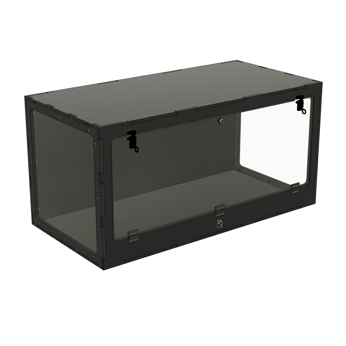 4'x2'x2' Single Swing Down - White Premium HDPE Reptile Enclosure