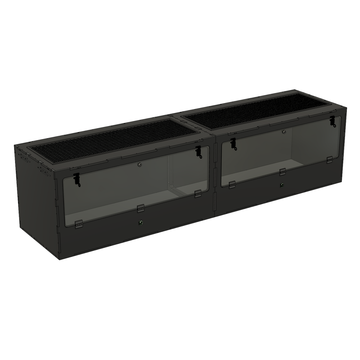 8'x2'x2' - Swing Down - White Premium HDPE Reptile Enclosure