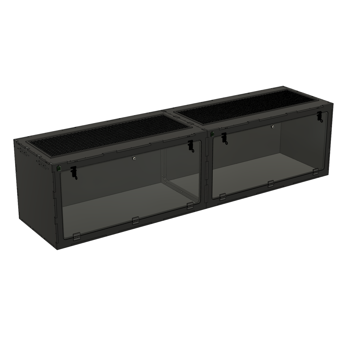 8'x2'x2' - Swing Down - White Premium HDPE Reptile Enclosure