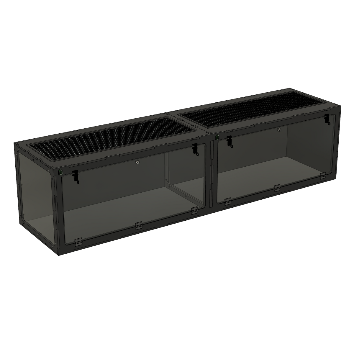 8'x2'x2' - Swing Down - White Premium HDPE Reptile Enclosure