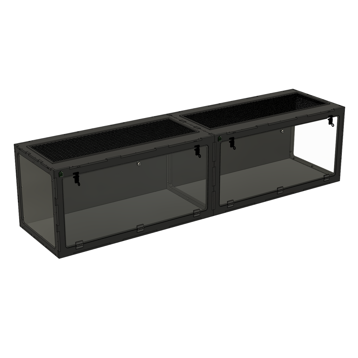 8'x2'x2' - Swing Down - White Premium HDPE Reptile Enclosure