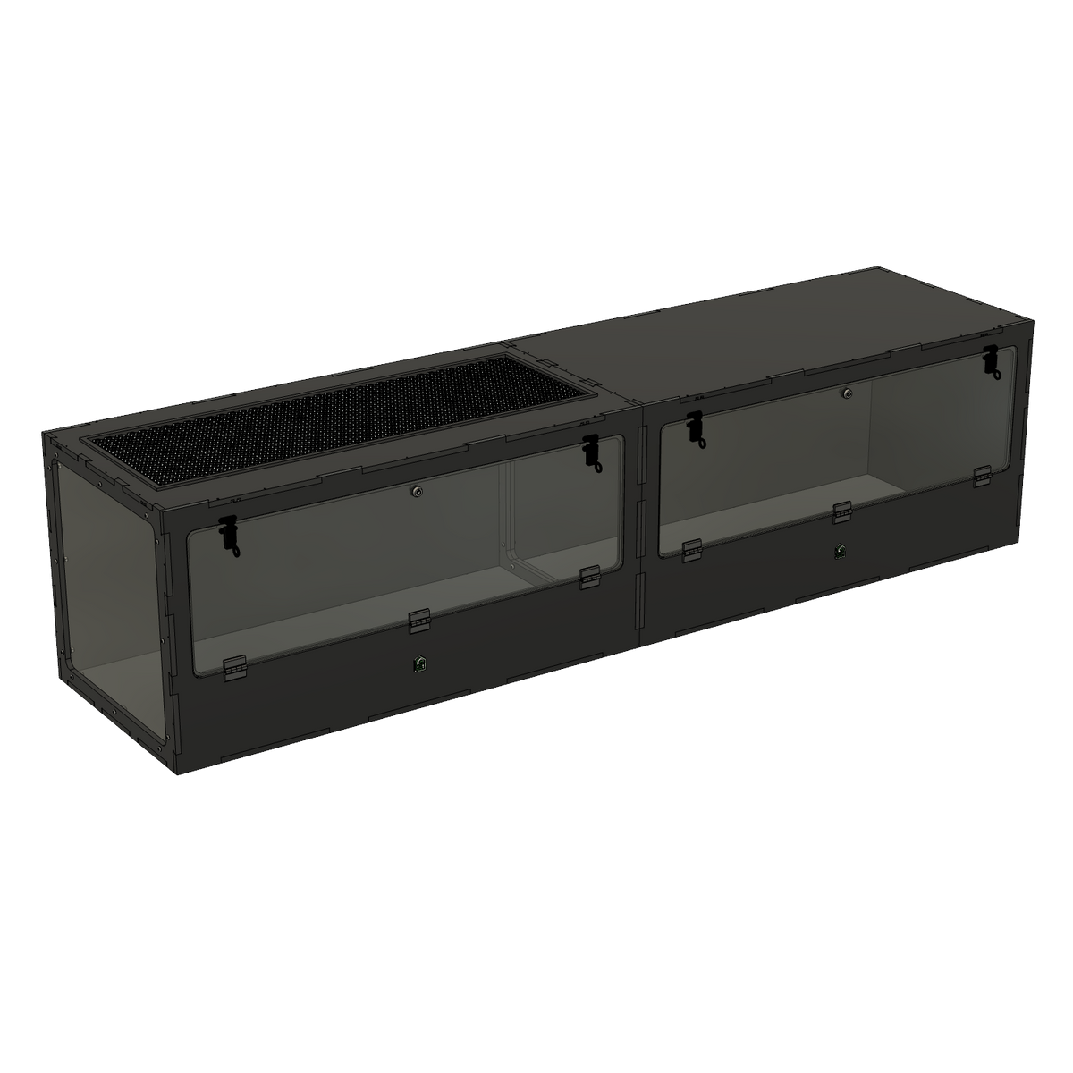 8'x2'x2' - Swing Down - White Premium HDPE Reptile Enclosure