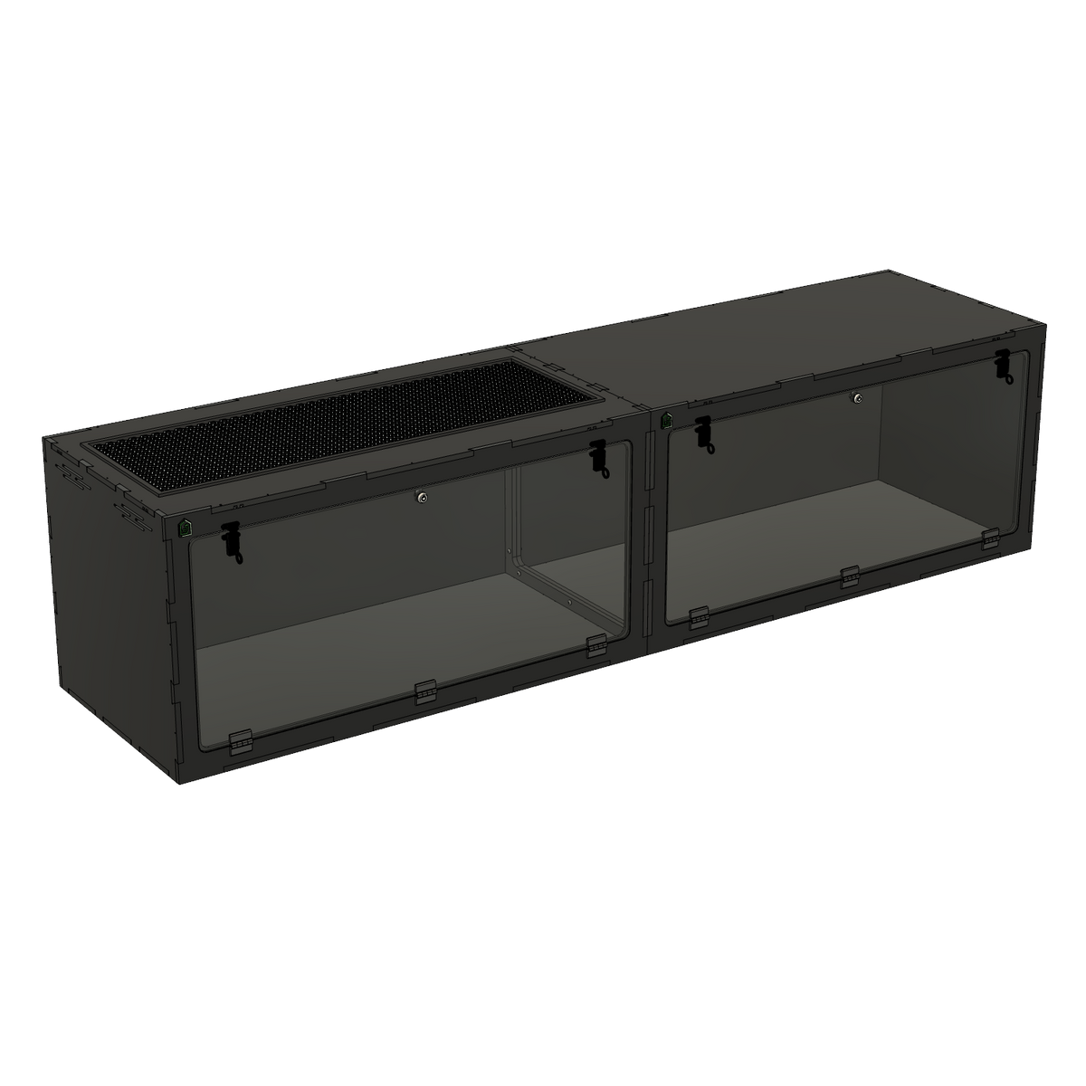 8'x2'x2' - Swing Down - White Premium HDPE Reptile Enclosure