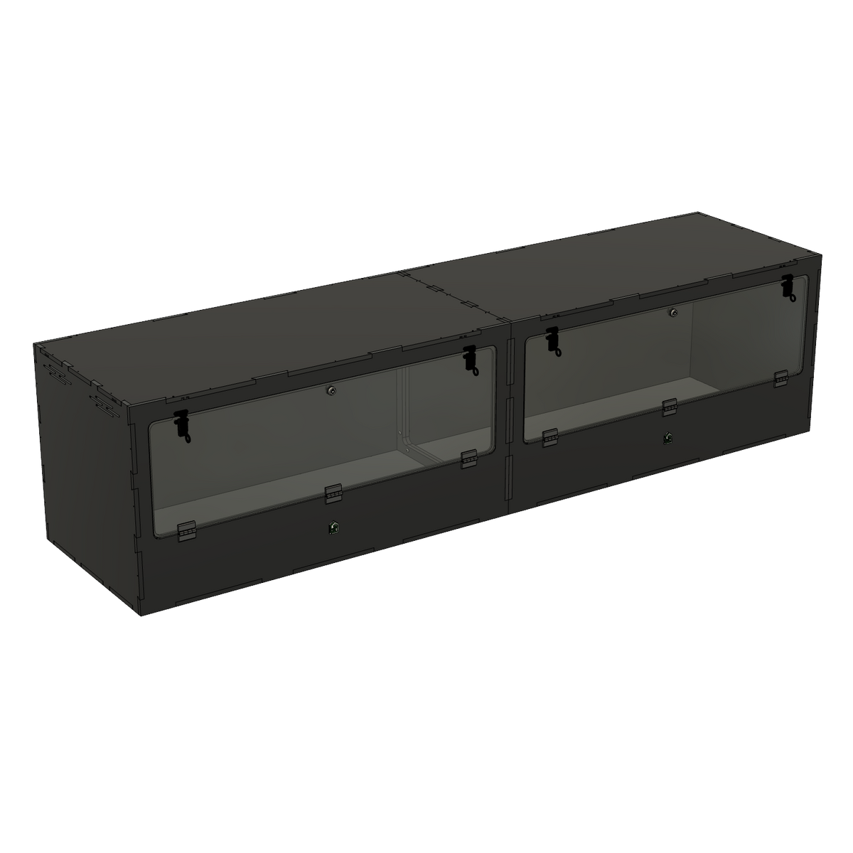 8'x2'x2' - Swing Down - White Premium HDPE Reptile Enclosure