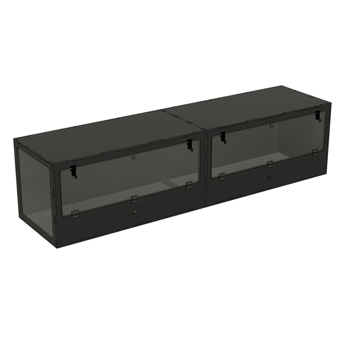 8'x2'x2' - Swing Down - White Premium HDPE Reptile Enclosure