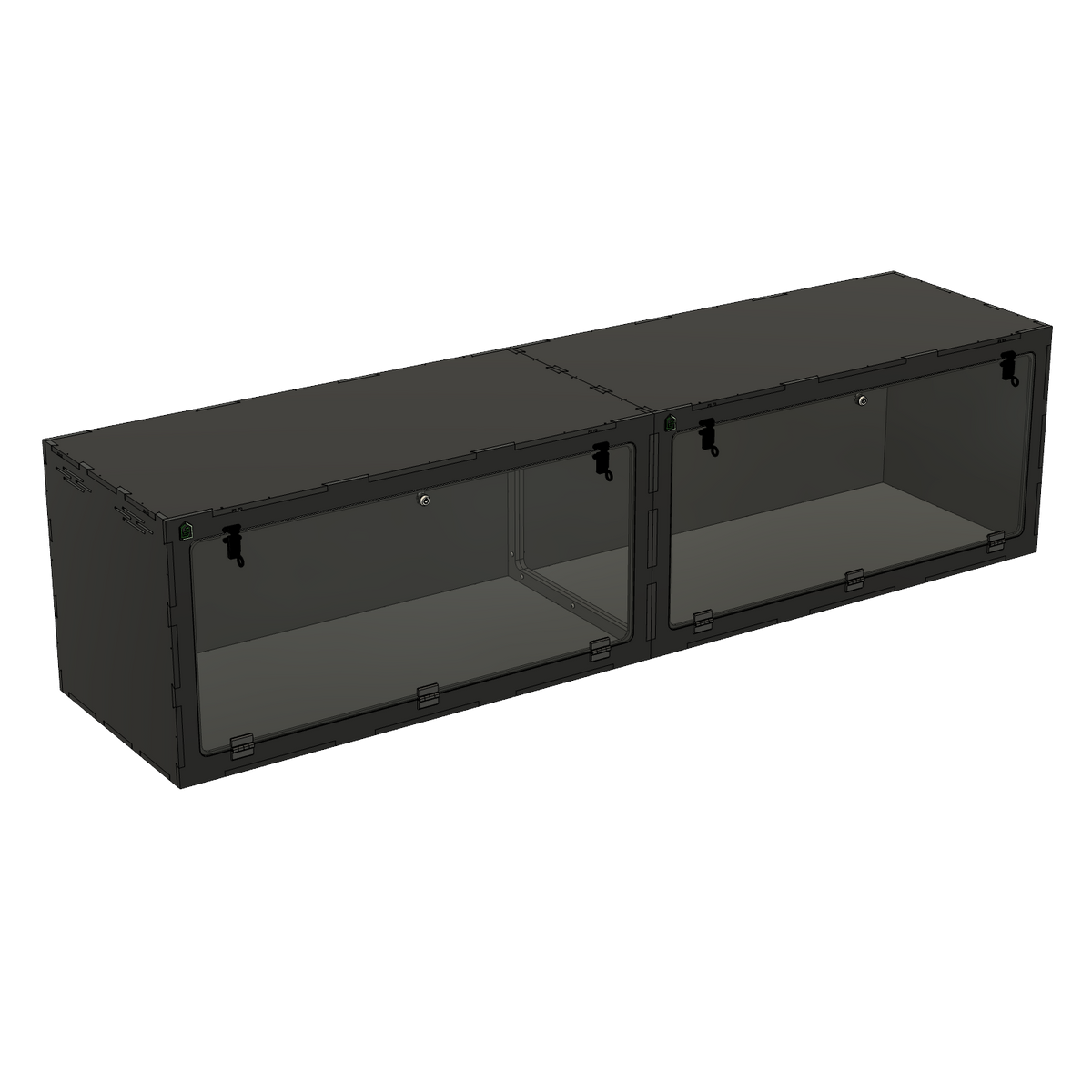 8'x2'x2' - Swing Down - White Premium HDPE Reptile Enclosure