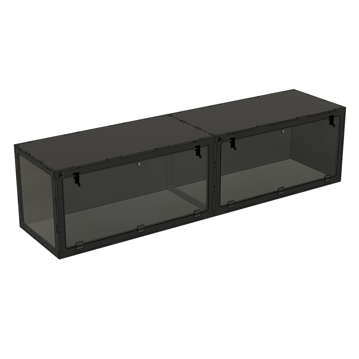 8'x2'x2' - Swing Down - White Premium HDPE Reptile Enclosure