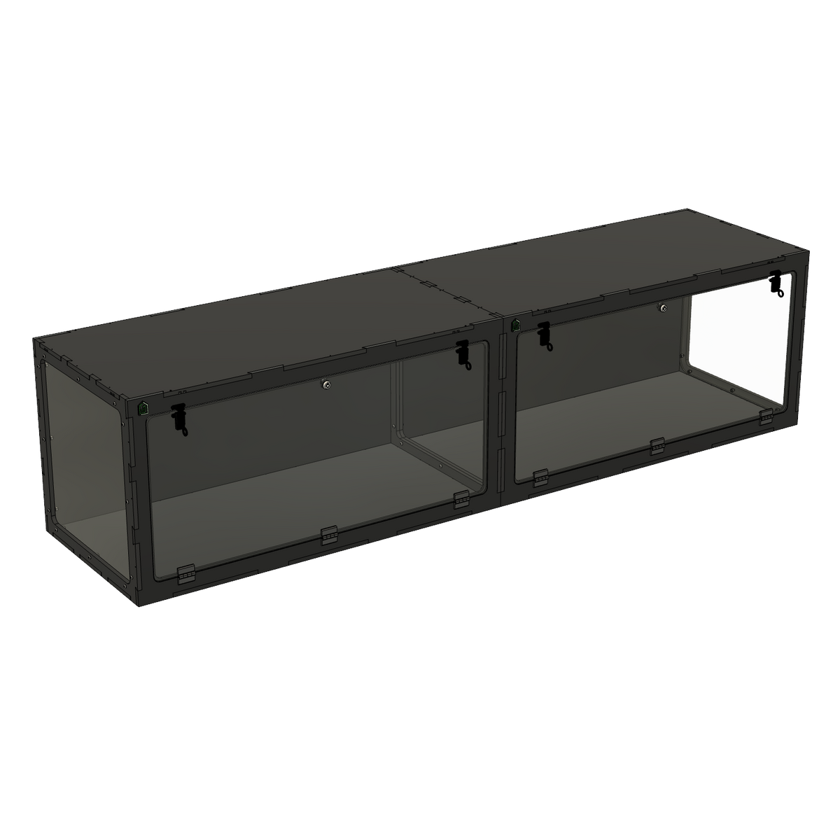 8'x2'x2' - Swing Down - White Premium HDPE Reptile Enclosure