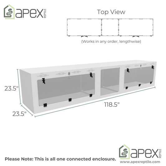 10'x2'x2 - Two Door Swing Down With Porthole - NOVA + ALTA + NOVA