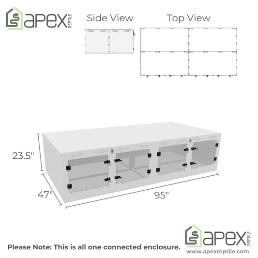 8'x4'x2' - Deep Terrestrial Multi Door Swing Out - NOVA