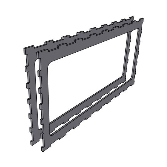Depth Extension - 2 Back & Front Pass Through Panels