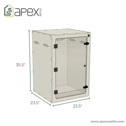 2'x2'x3' - Arboreal - White Premium HDPE Reptile Enclosure