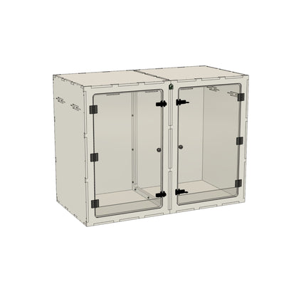 4'x2'x3' - Arboreal - White Premium HDPE Reptile Enclosure