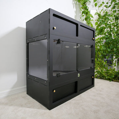 Reptile Enclosure Stand with Storage - Or - Stacking Spacer for Screen Top