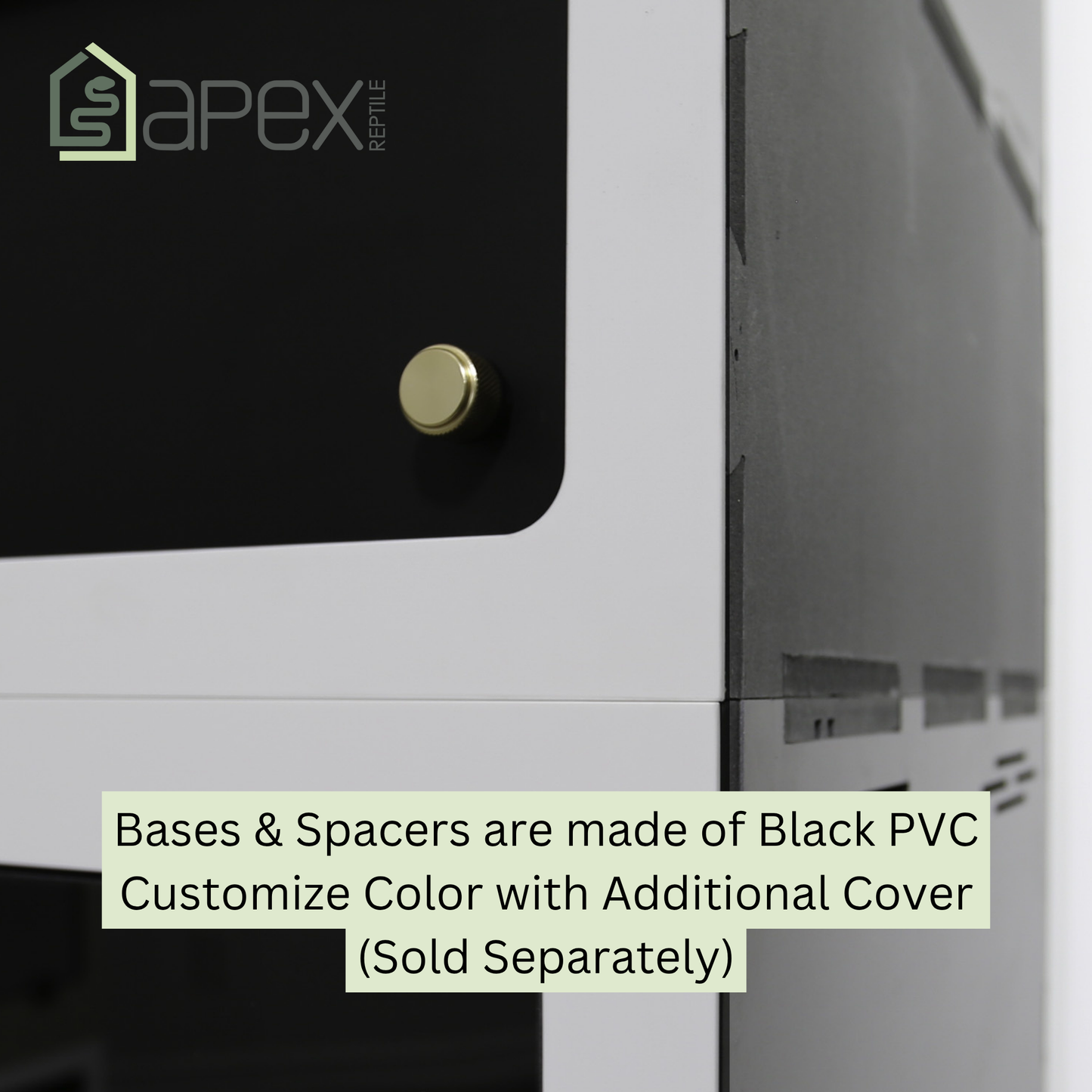 Reptile Enclosure Stand with Storage - Or - Stacking Spacer for Screen Top