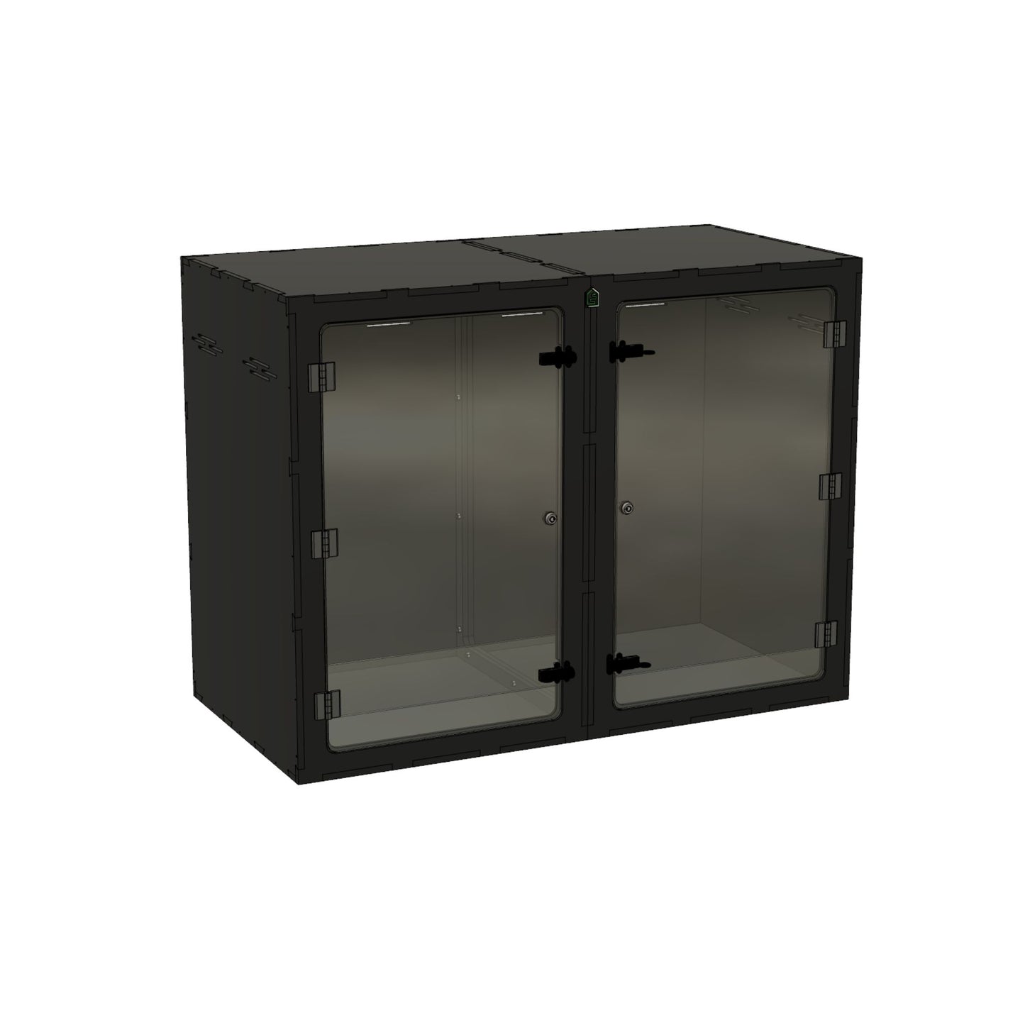 4'x2'x3' - Arboreal - Black Premium HDPE Reptile Enclosure