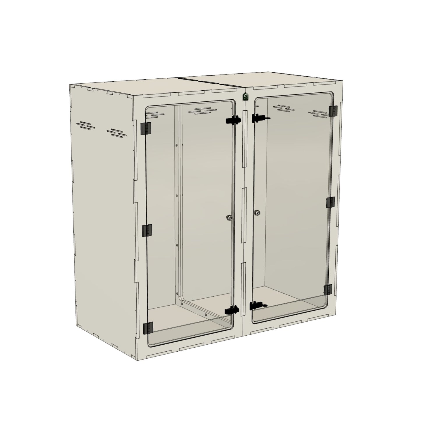 4'x2'x4' - Arboreal - White Premium HDPE Reptile Enclosure