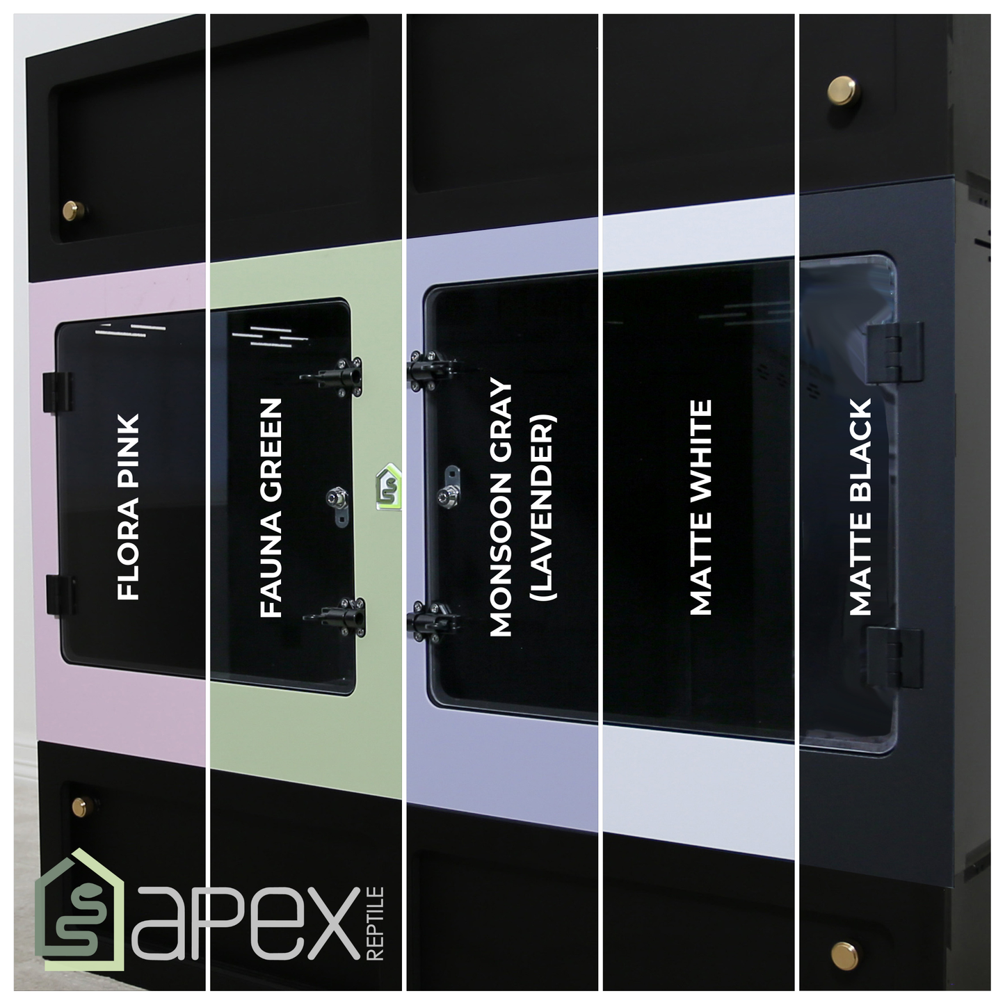 Modular Front Cover - Color & Protect Reptile Enclosure Customization