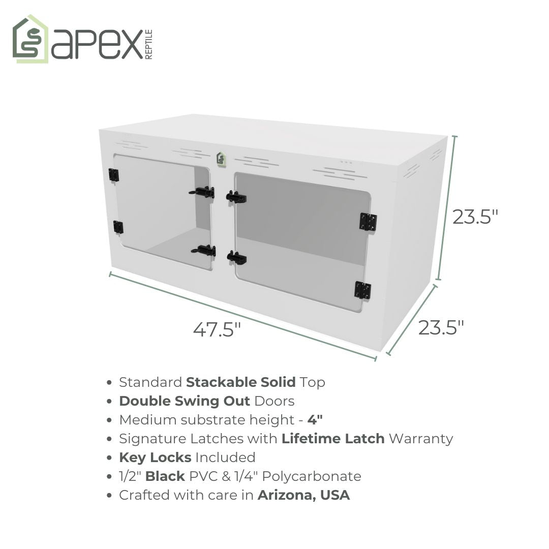 4'x2'x2' Double Swing Out - Heat & Light - Birch Stand Bundle
