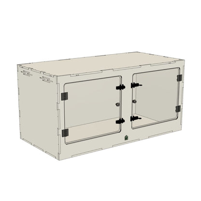 4'x2'x2' Double Swing Out - White Premium HDPE Reptile Enclosure