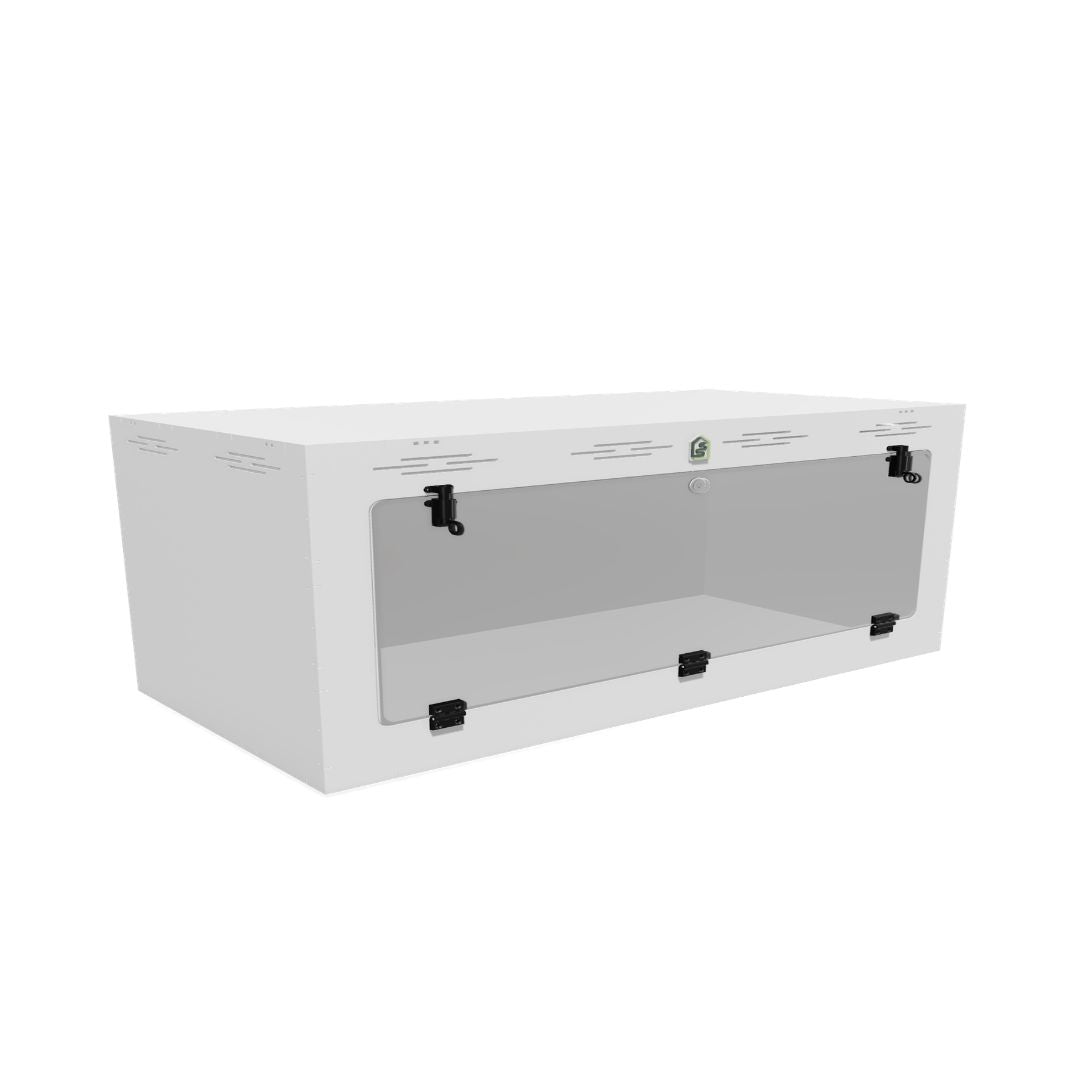 4'x2'x18" - Single Swing Down - White Premium HDPE Reptile Enclosure