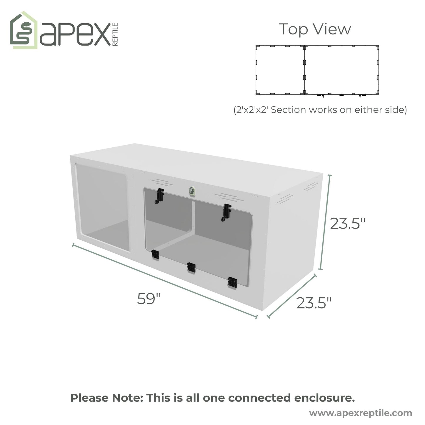 5'x2'x2' - Swing Down - Future Corner Expansion Ready - ALTA + ION