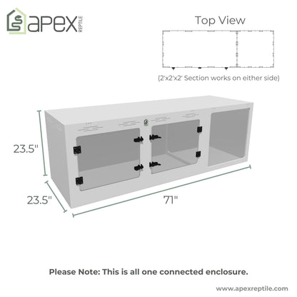 6'x2'x2' - Double Swing Out - Future Corner Expansion Ready - ALTA + NOVA