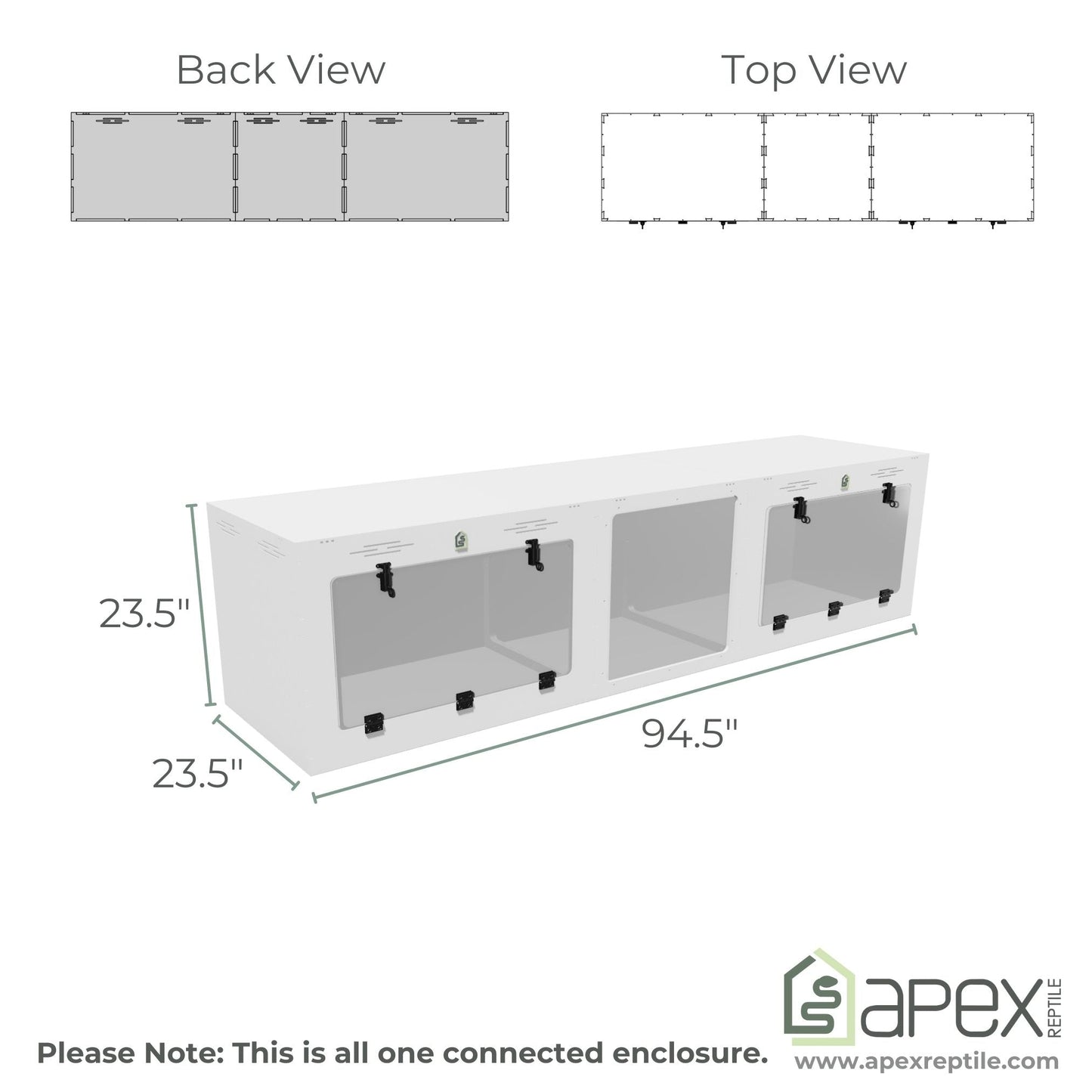 8'x2'x2 - Two Door Swing Down With Porthole - ION + ALTA + ION