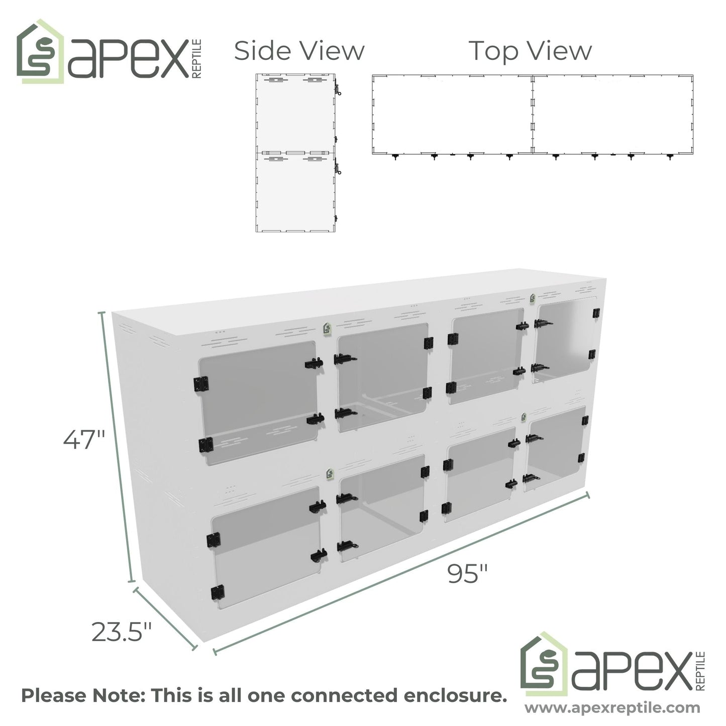 8'x2'x4' - Arboreal Multi Door Swing Out - NOVA