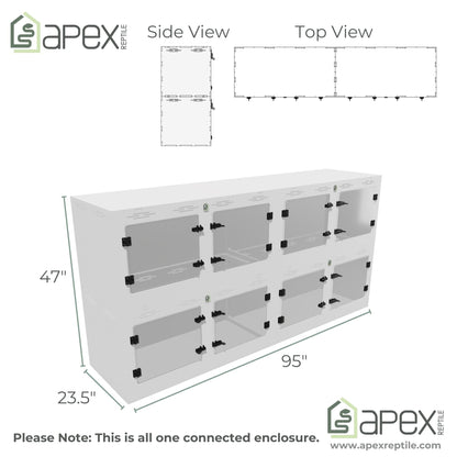 8'x2'x4' - Arboreal Multi Door Swing Out - NOVA