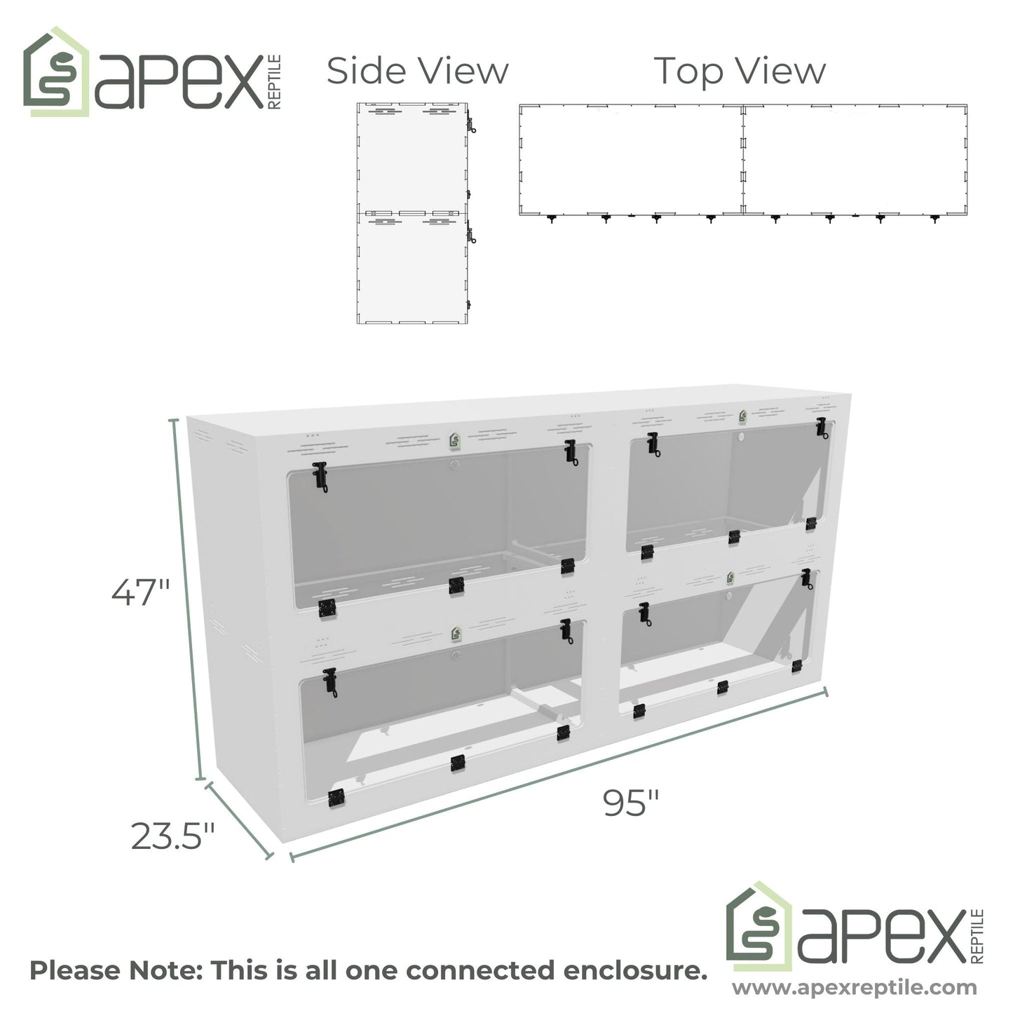 8'x2'x4' - Arboreal Large Door Swing Down - NOVA