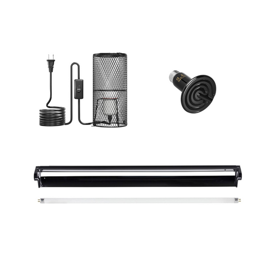 Solid Top Reptile Heat & Light Starter Kit (Thermostat Not Included)