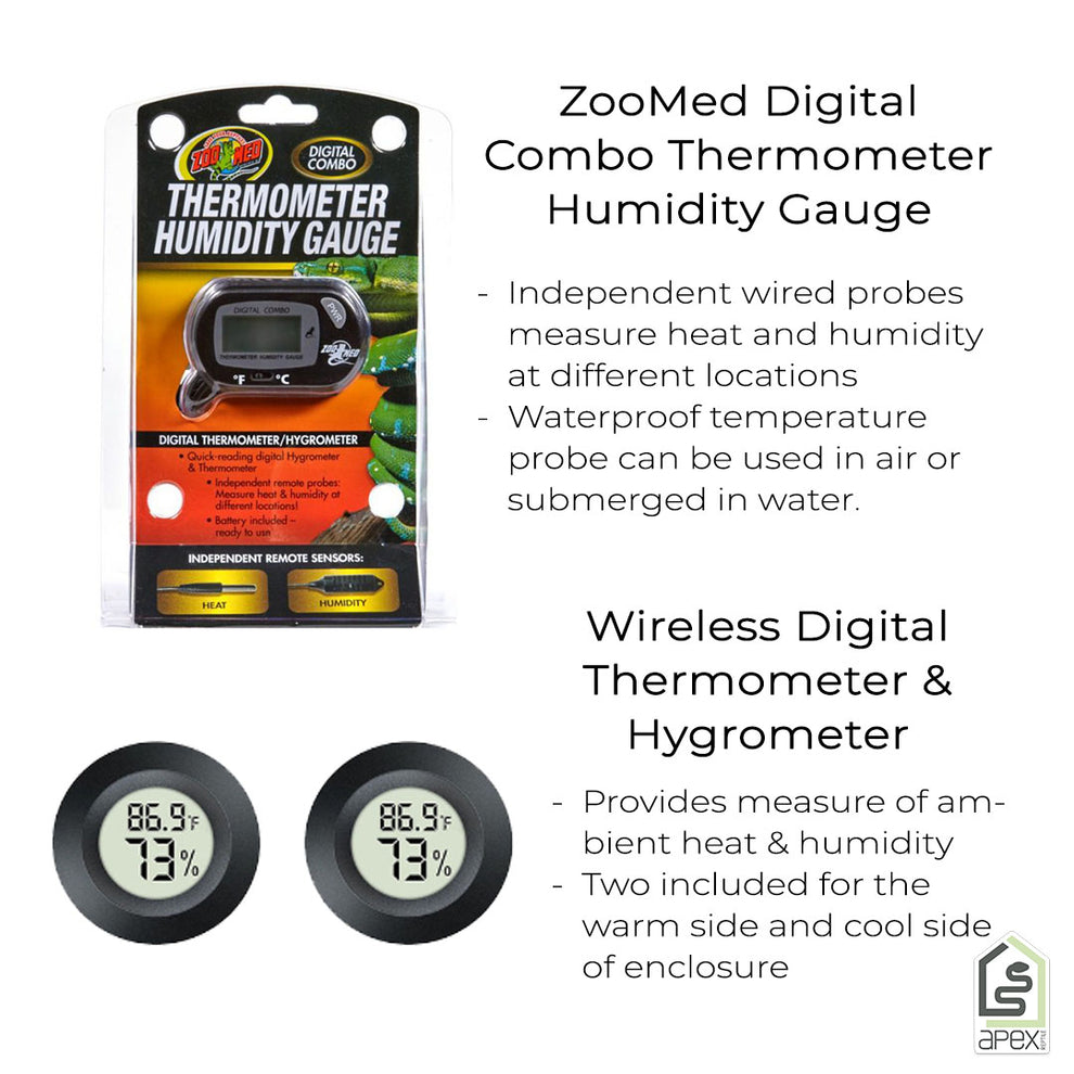 Picture of Solid Top Reptile Enclosure Heating & UVB Lighting Kit – Apex Reptile