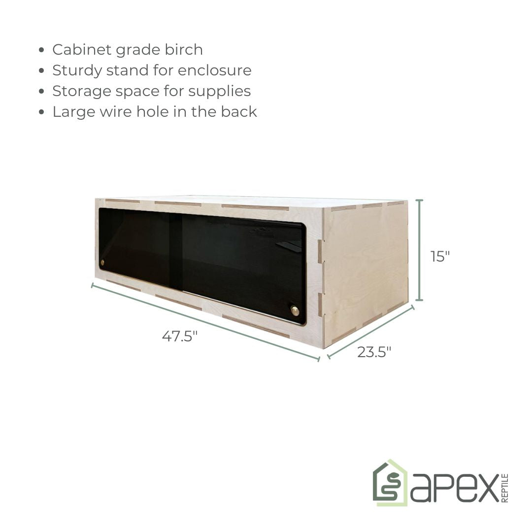 4'x2'x2' Double Swing Out - Heat & Light - Birch Stand Bundle