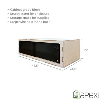 4'x2'x2' Double Swing Out - Heat & Light - Birch Stand Bundle