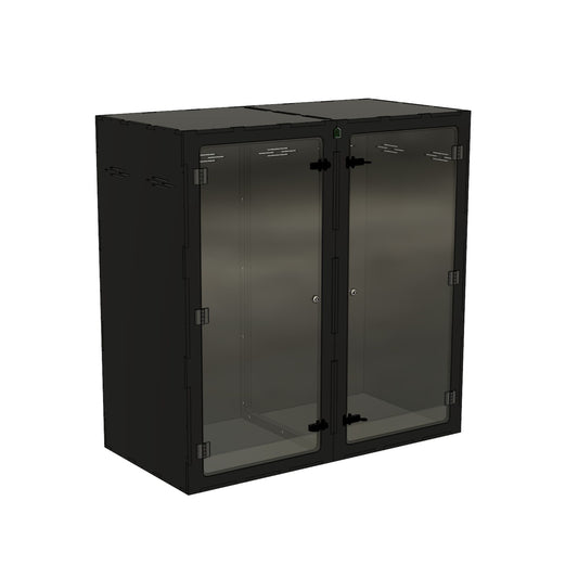 4'x2'x4' - Arboreal - Black Premium HDPE Reptile Enclosure